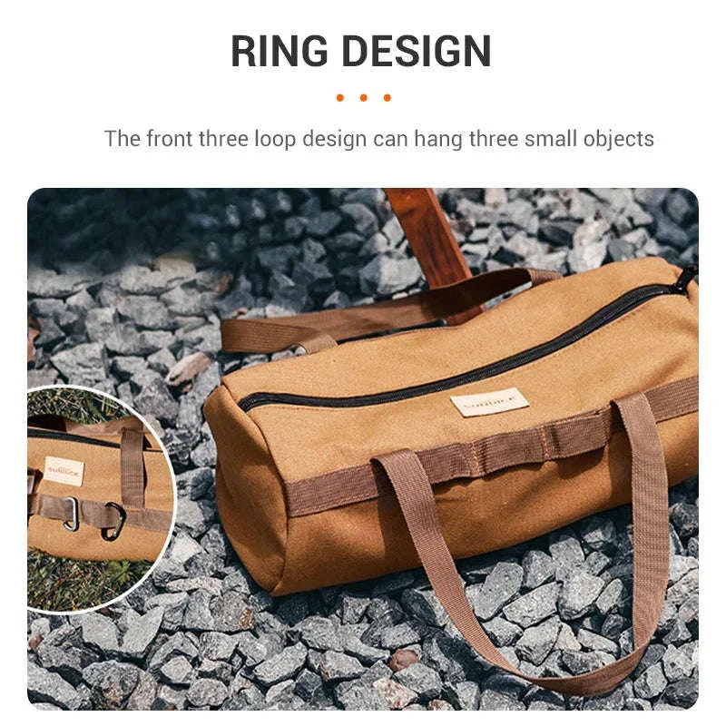 Canvas Camping Storage Bag for Tent Pegs and Small Gear - Image 3