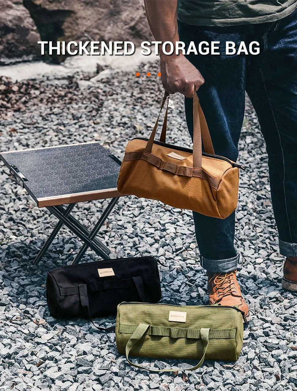 Canvas Camping Storage Bag for Tent Pegs and Small Gear - Image 7