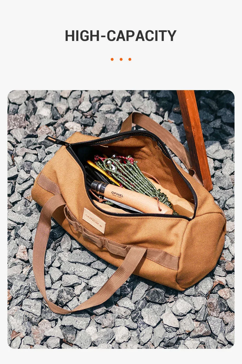 Canvas Camping Storage Bag for Tent Pegs and Small Gear - Image 9