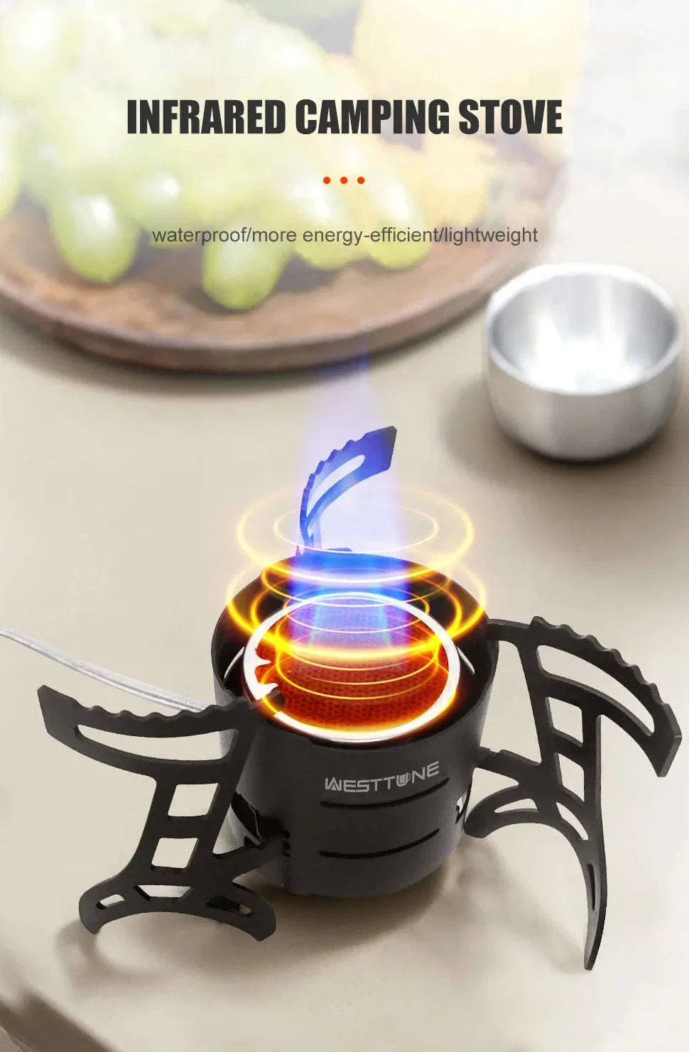 Infrared Camping Stove 2600W Windproof Gas Burner - Image 7