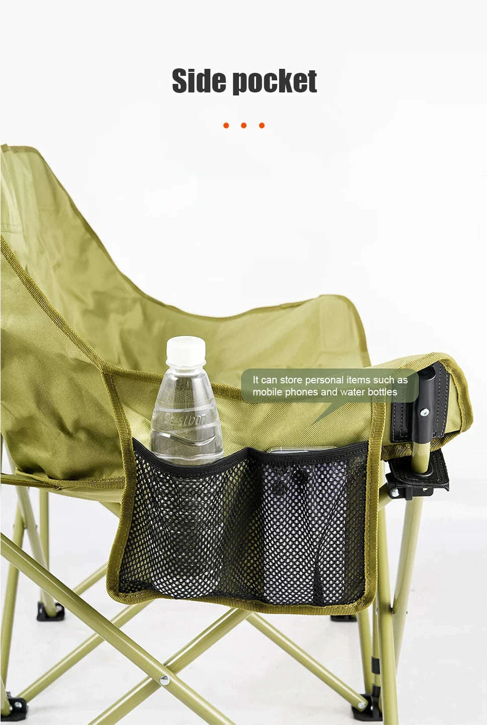 Double Camping Chair for Two with Storage Bags and Backrest - Image 13