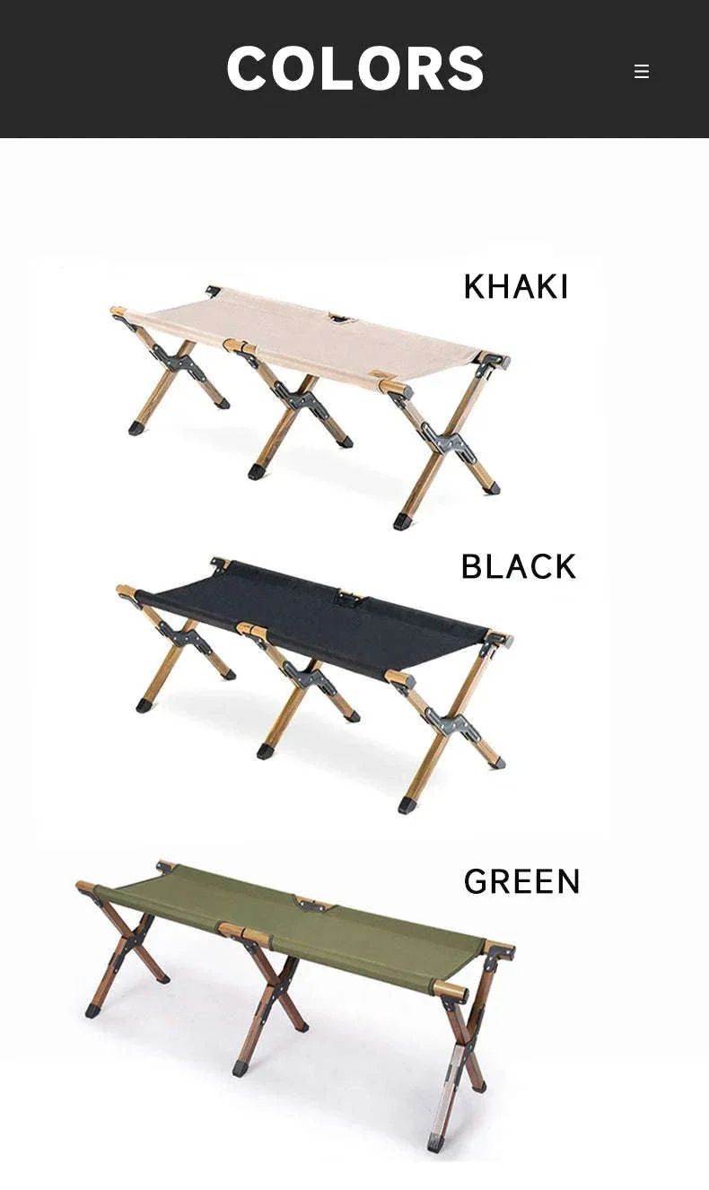 Double Camping Stool for Two | Lightweight Folding Outdoor Seat - Image 15