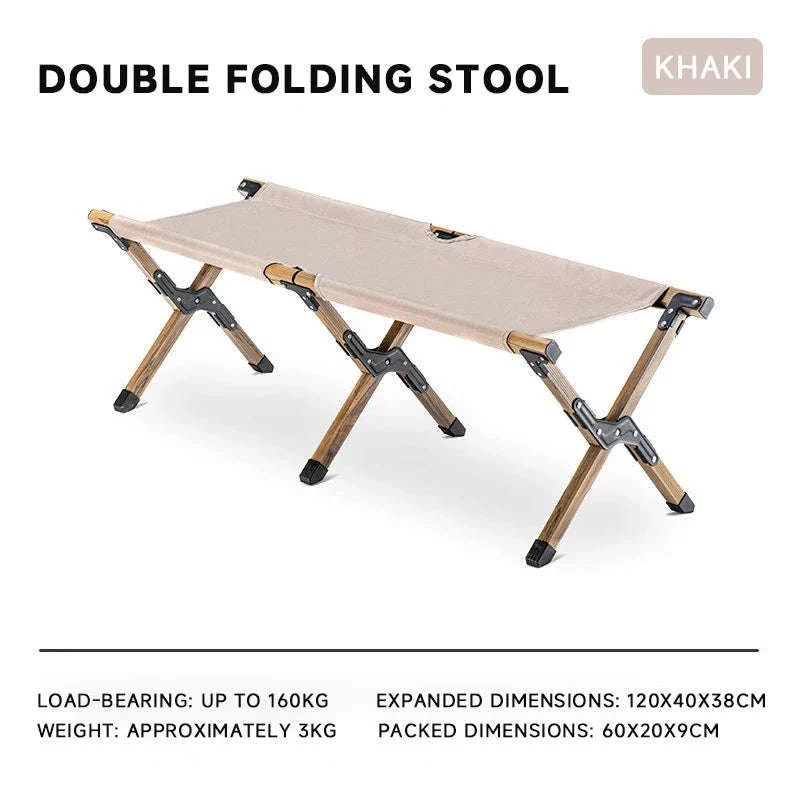 Double Camping Stool for Two | Lightweight Folding Outdoor Seat - Image 20