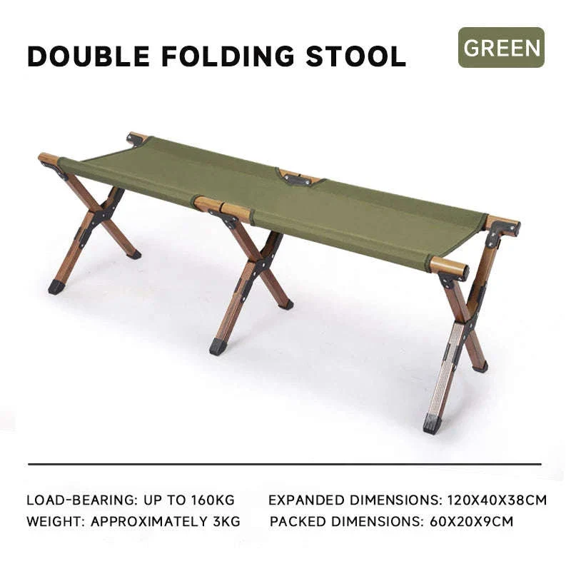 Double Camping Stool for Two | Lightweight Folding Outdoor Seat - Image 21