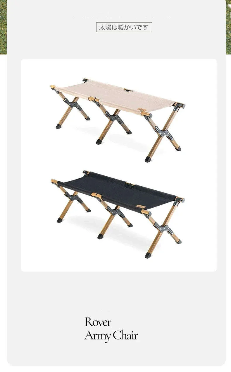Double Camping Stool for Two | Lightweight Folding Outdoor Seat - Image 8