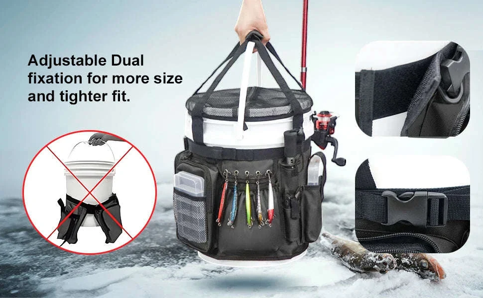 Fishing Bucket Organizer for 5-6 Gallon Buckets - Image 10
