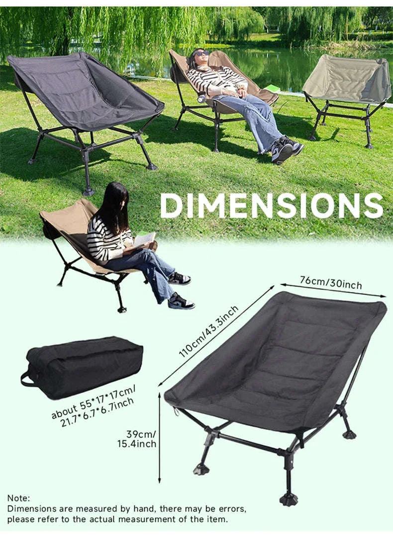 Folding Lounger Chair for Camping, Beach, Home and Travel - Image 11