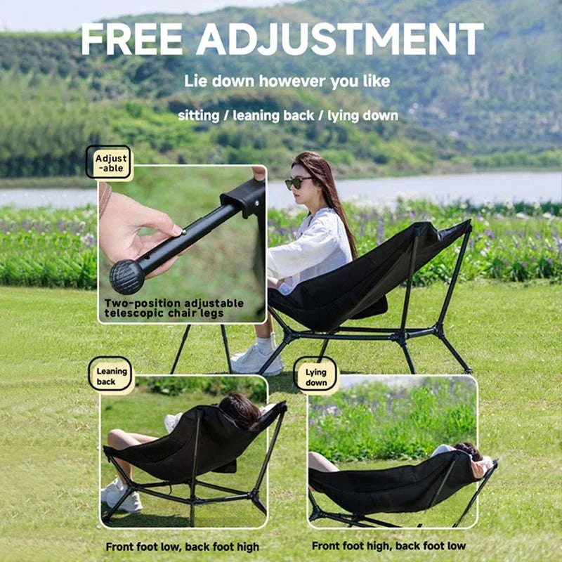 Folding Lounger Chair for Camping, Beach, Home and Travel - Image 2