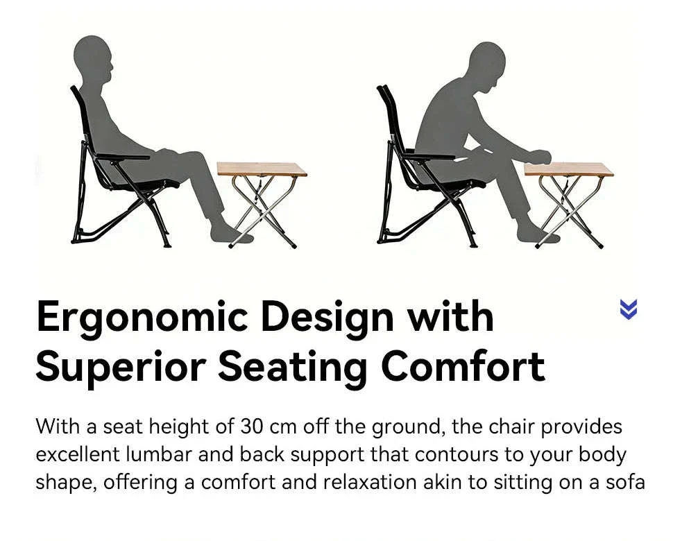 Folding Outdoor Chair with High Back and Handrails - Image 10