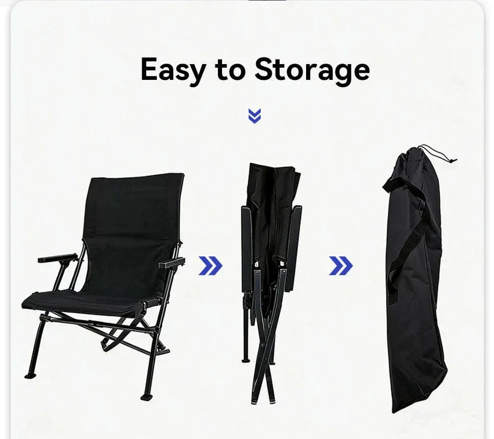 Folding Outdoor Chair with High Back and Handrails - Image 12