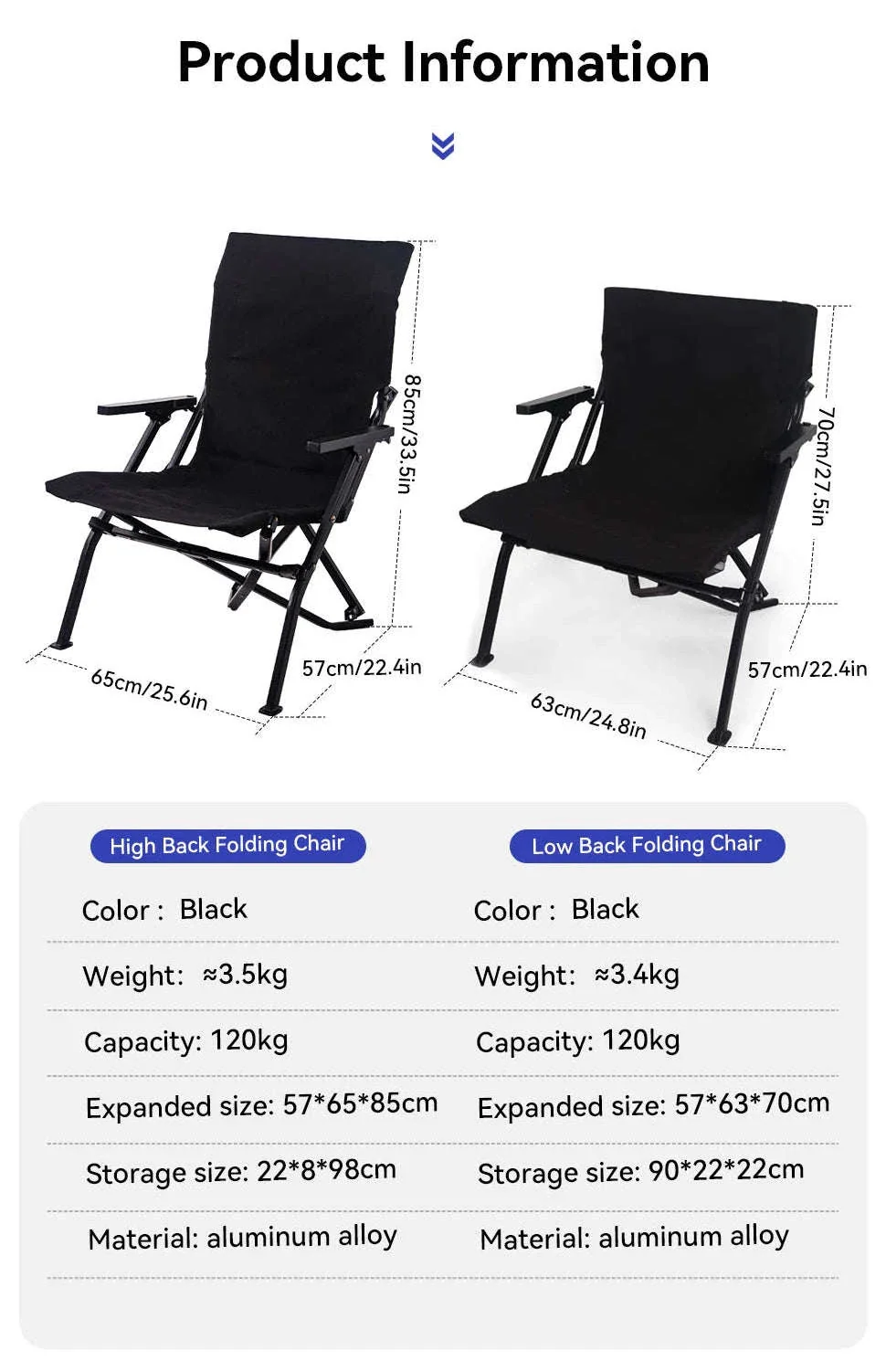 Folding Outdoor Chair with High Back and Handrails - Image 16
