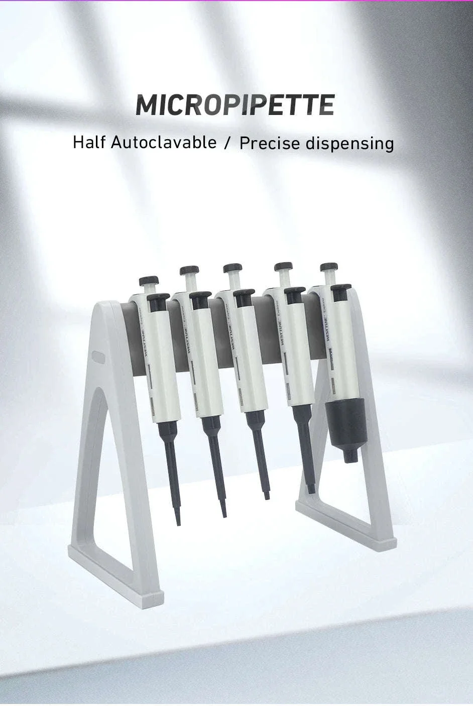 Laboratory Micro Pipette Gun, Single Channel, Adjustable Volume - Image 7