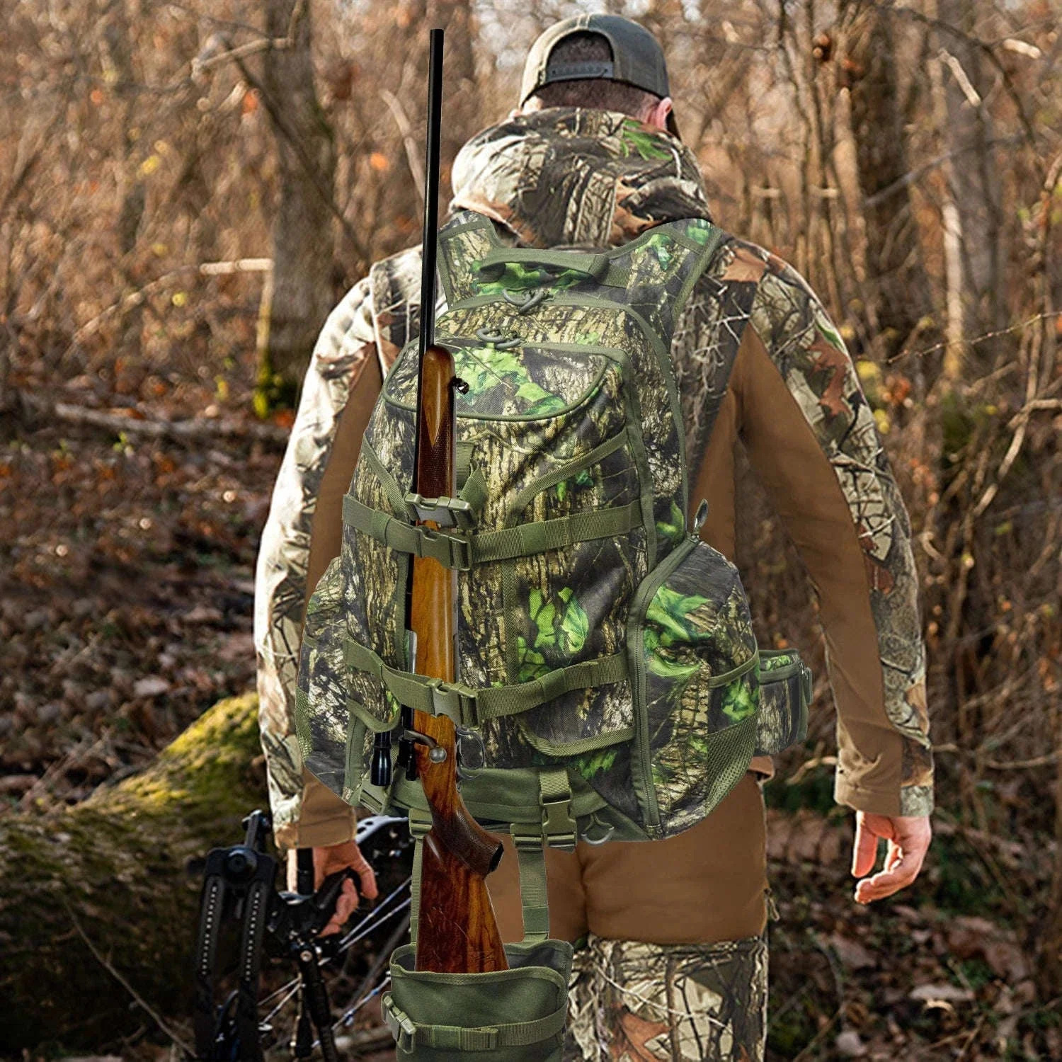 35L Hunting Backpack for Rifle, Bow and Gear Storage - Image 13