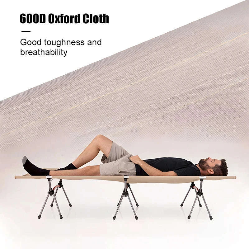 Portable Folding Camping Bed with Height Adjustment - Image 5