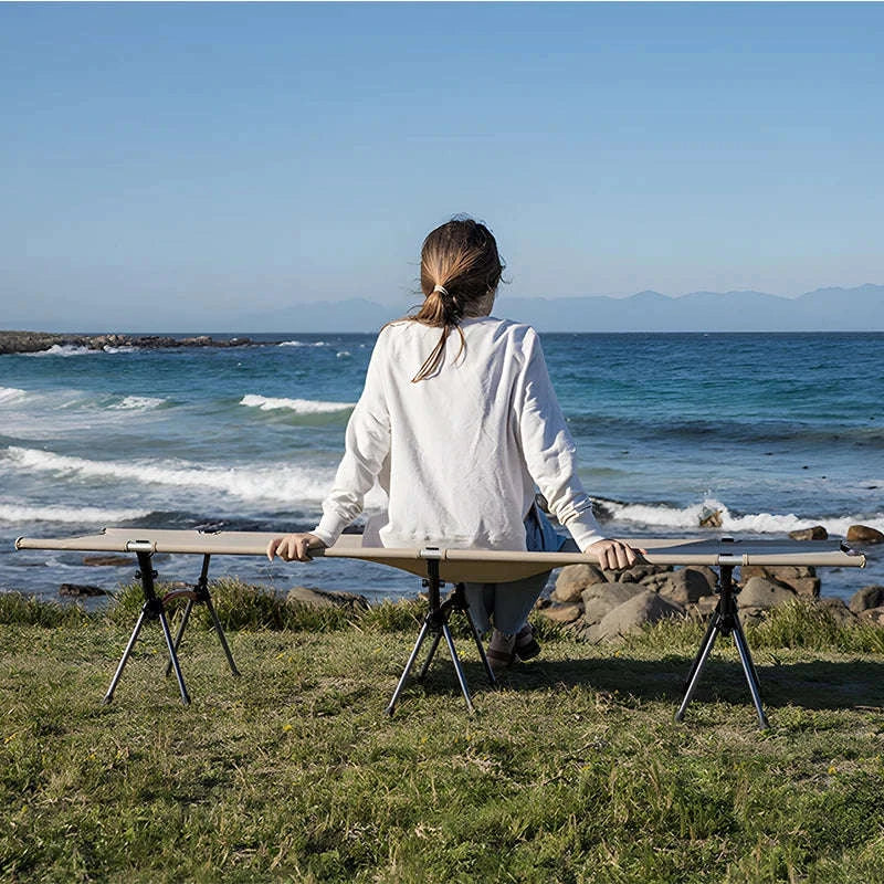 Portable Folding Camping Bed with Height Adjustment - Image 6