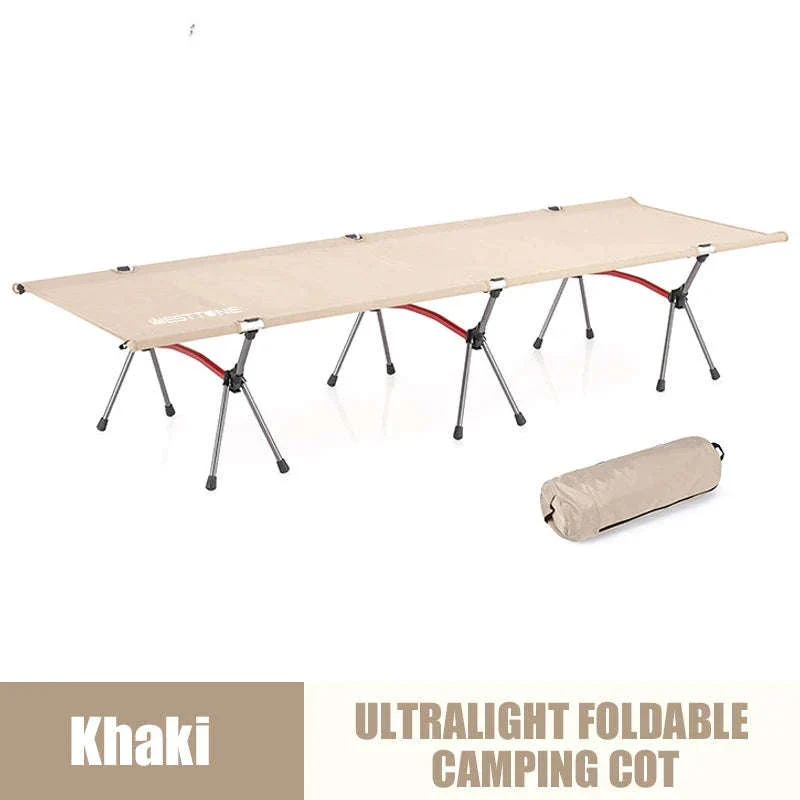 Portable Folding Camping Bed with Height Adjustment - Image 9