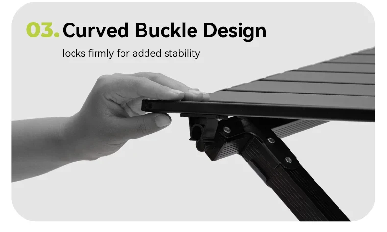 Aluminum Folding Camping Table for 6, Roll-Up Outdoor Use - Image 18