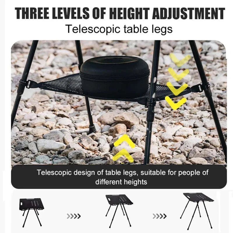 Aluminum Alloy IGT Tactical Folding Table with Adjustable Legs - Image 2