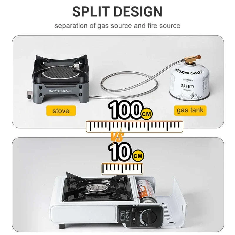 Portable Infrared Gas Stove with Electronic Ignition for Camping - Image 4
