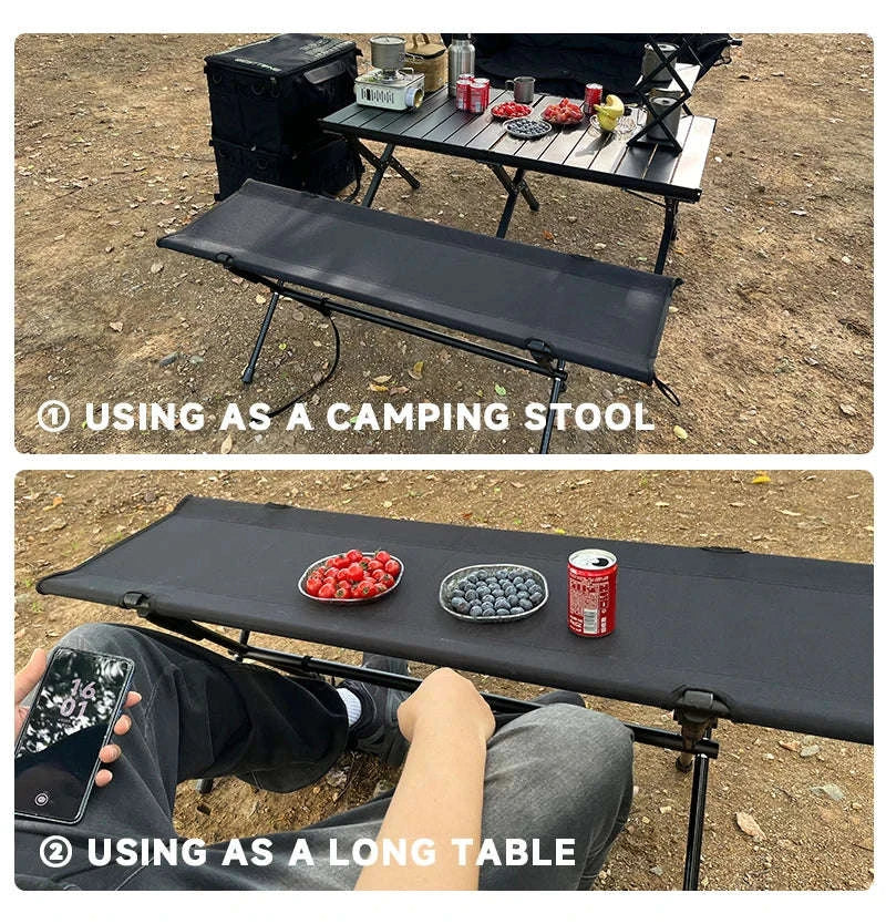 Double Camping Stool for Two, Ultralight Folding Outdoor Seat - Image 10