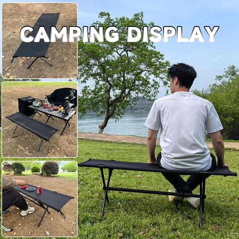 Double Camping Stool for Two, Ultralight Folding Outdoor Seat - Image 6
