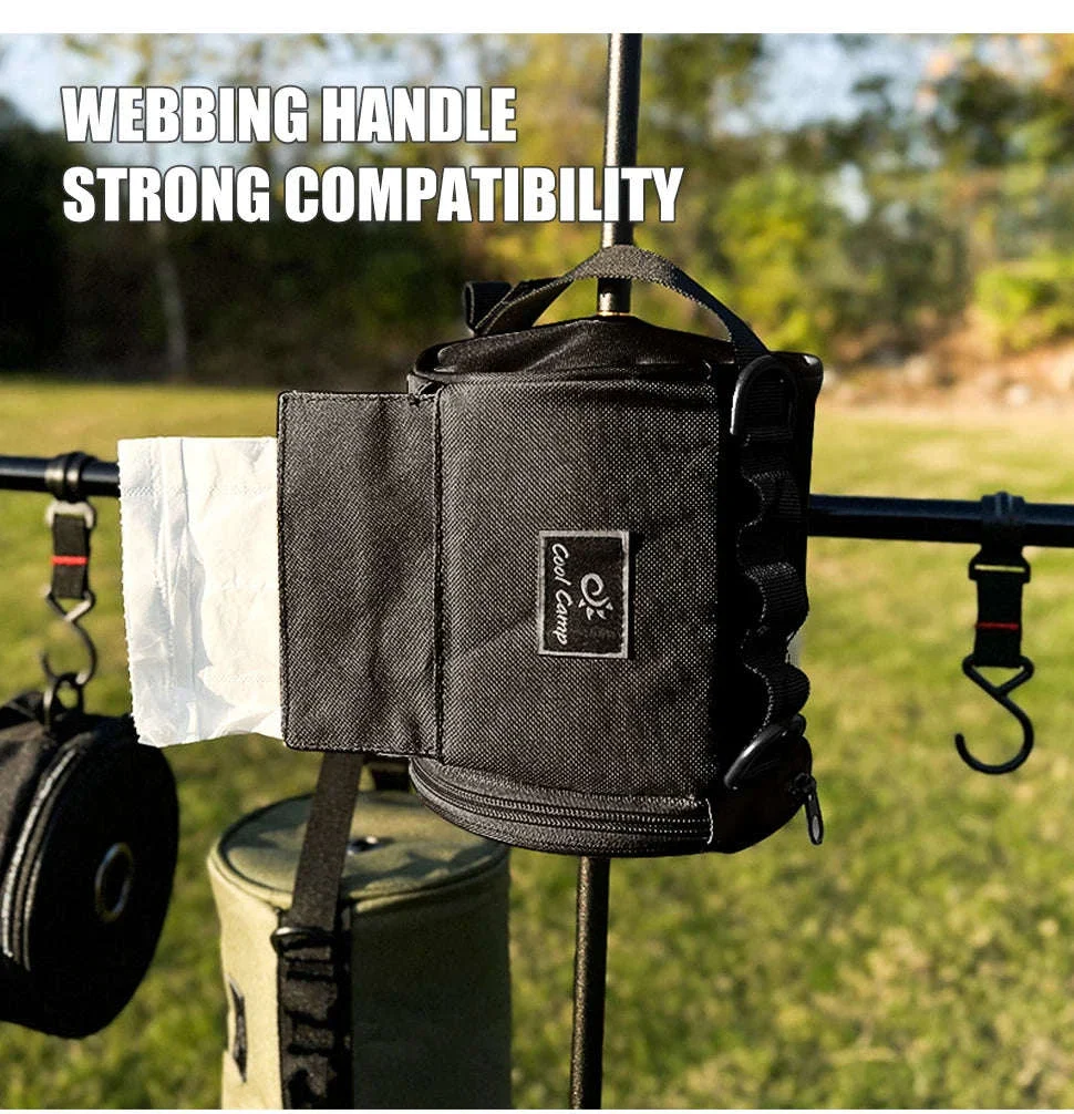Outdoor Tissue Case with Hook for Travel Roll Paper Storage - Image 9