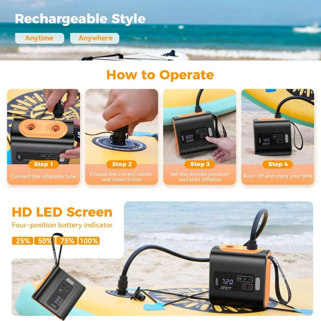 Outdoor Wireless Air Pump with Inflation and Deflation - Image 5