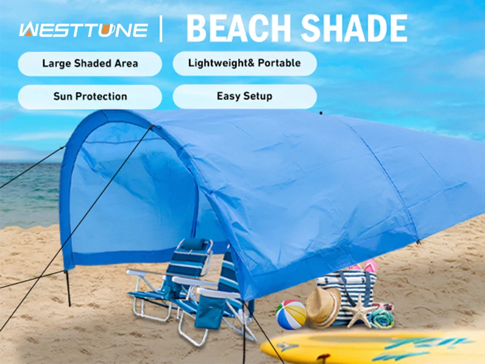 Portable Beach Sun Shelter for 4-8 People, 200 Sq. Ft. - Image 7