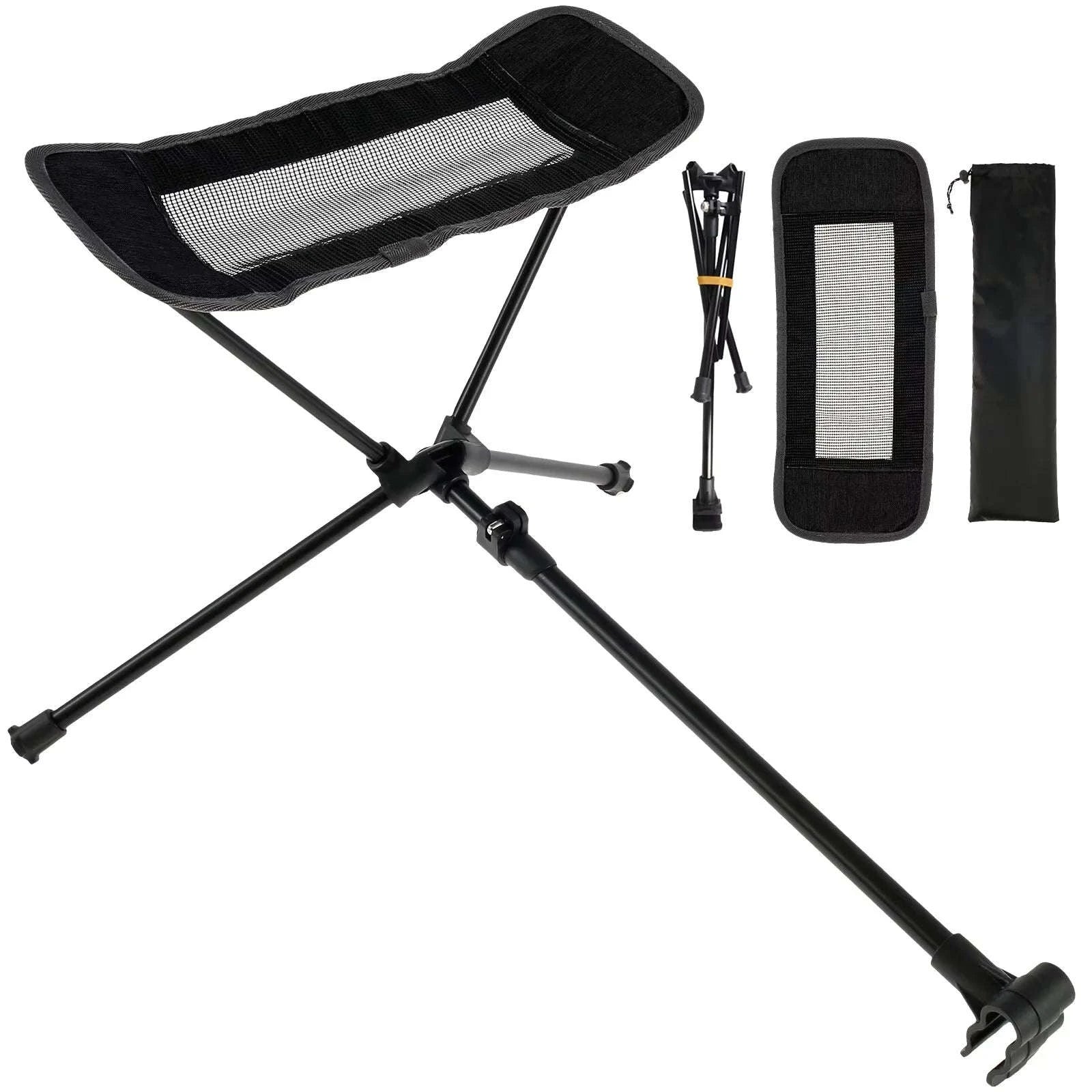 Adjustable Camping Chair Foot Rest Stool with 40–70cm Support - Image 16