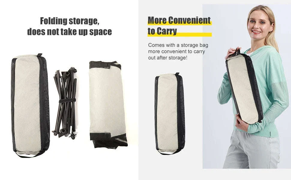 Portable Folding Camping Chair with Headrest Lightweight Aluminum Alloy - Image 11