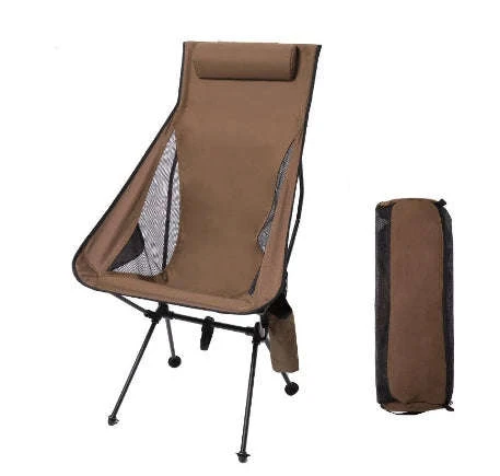 Portable Folding Camping Chair with Headrest Lightweight Aluminum Alloy - Image 14