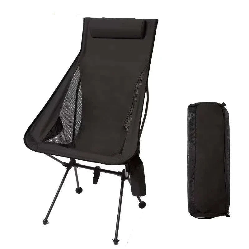 Portable Folding Camping Chair with Headrest Lightweight Aluminum Alloy - Image 15