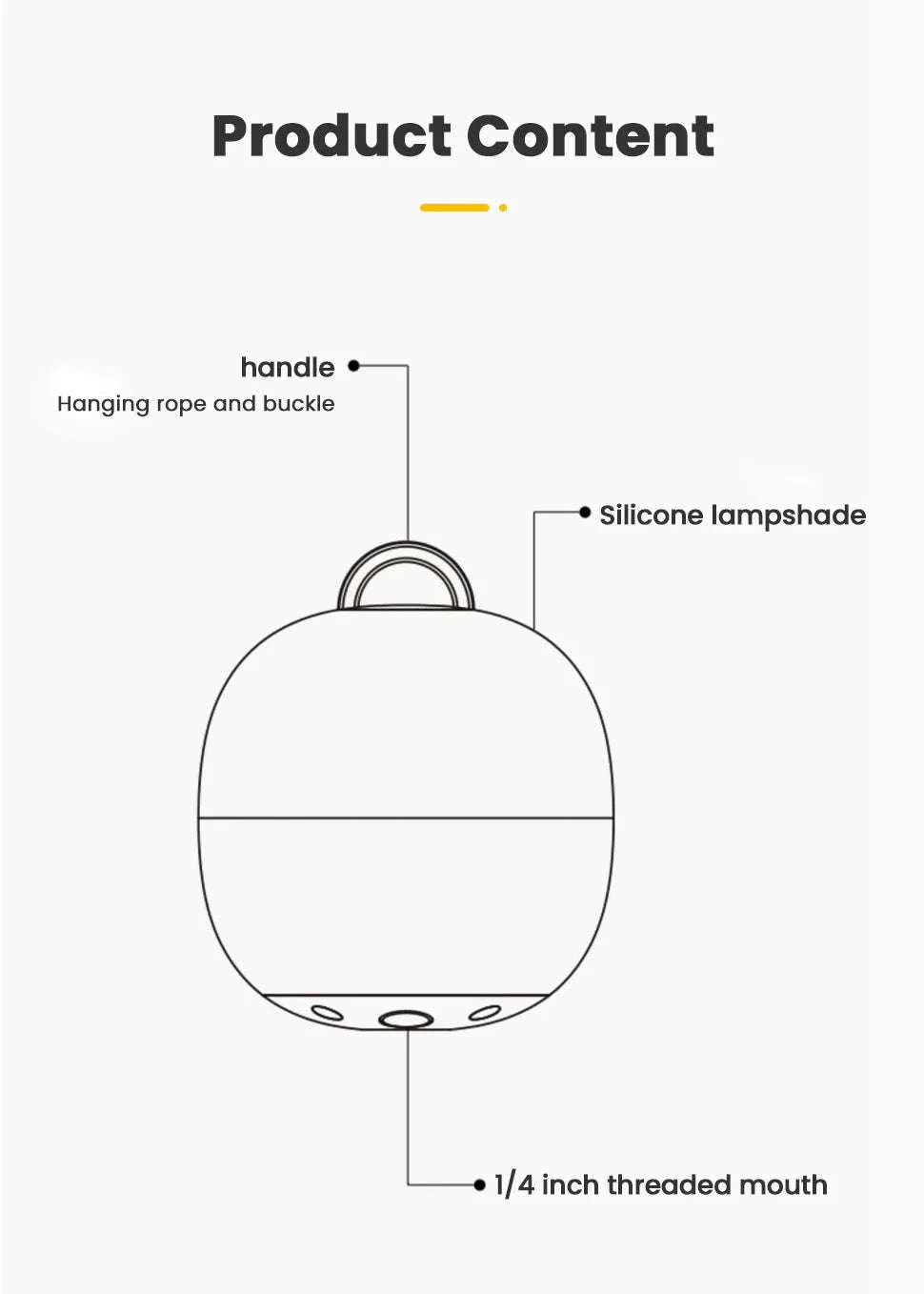 Rechargeable LED Camping Lantern for Hiking and Outdoor Use - Image 8