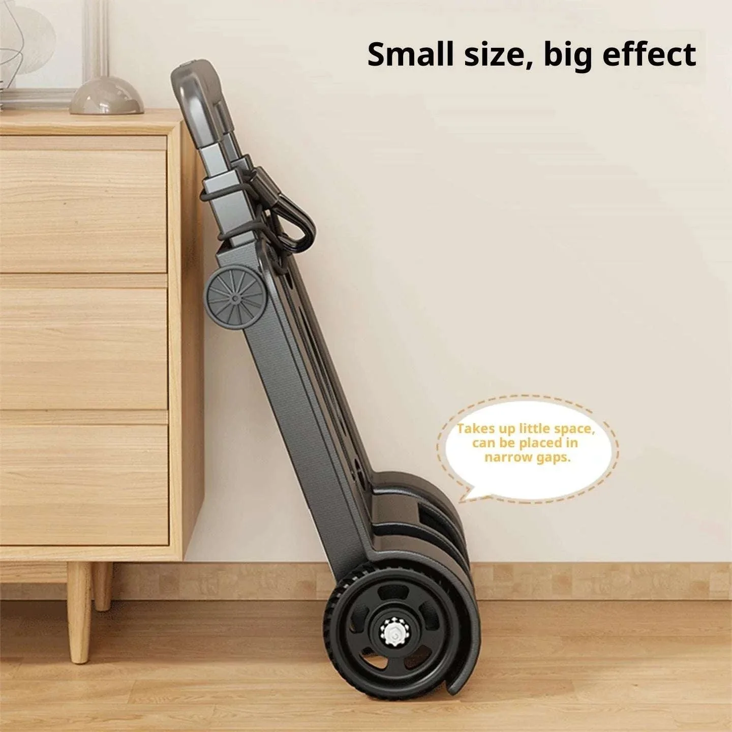 Folding Luggage Trolley Cart for Travel, Shopping & Home Use - Image 2