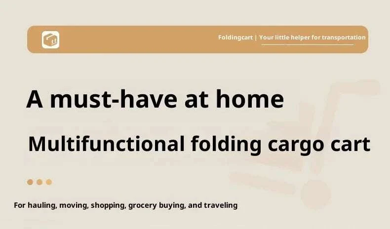 Folding Luggage Trolley Cart for Travel, Shopping & Home Use - Image 6