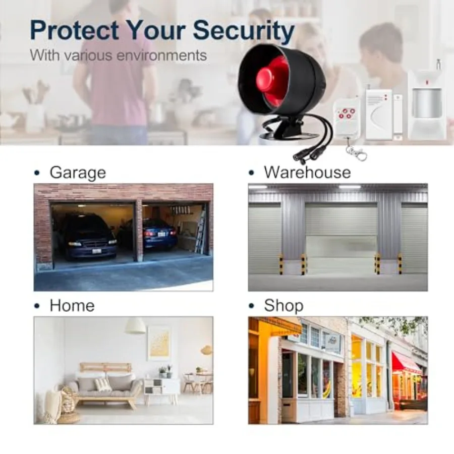WiFi Alarm System for Shed and Garage with 120dB Alarm - Image 11