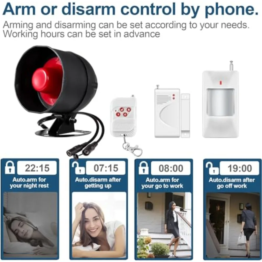 WiFi Alarm System for Shed and Garage with 120dB Alarm - Image 6