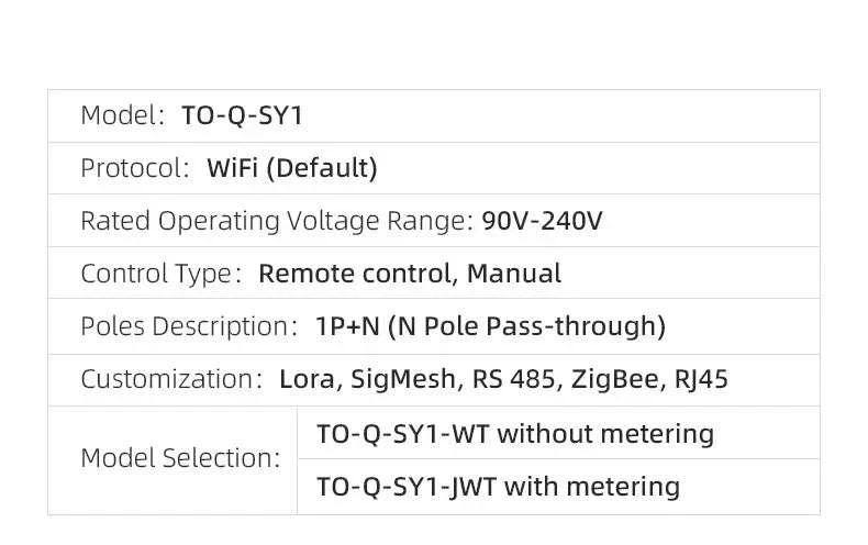 TUYA WiFi Smart Circuit Breaker with Power Metering 63A - Image 21
