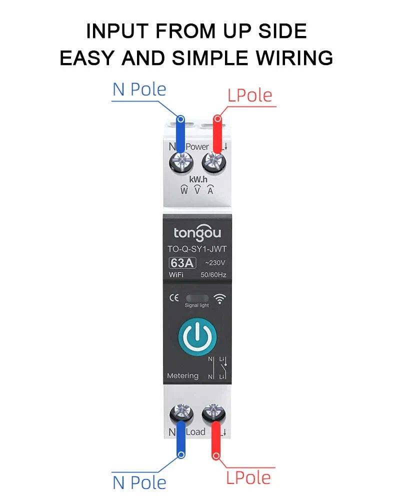 TUYA WiFi Smart Circuit Breaker with Power Metering 63A - Image 24