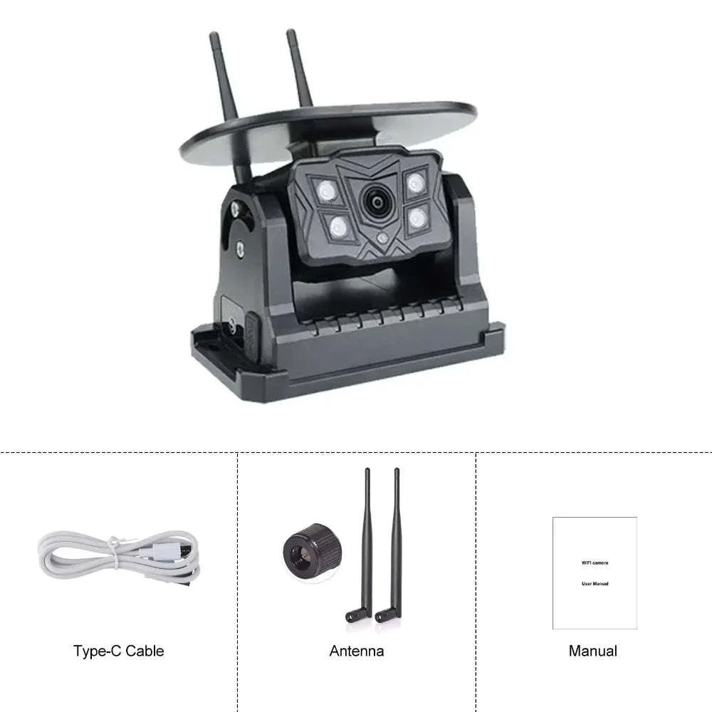 Wireless Solar Magnetic Backup Camera with AI Blind Spot Alarm - Image 12