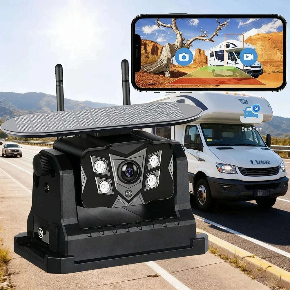 Wireless Solar Magnetic Backup Camera with AI Blind Spot Alarm - Image 7