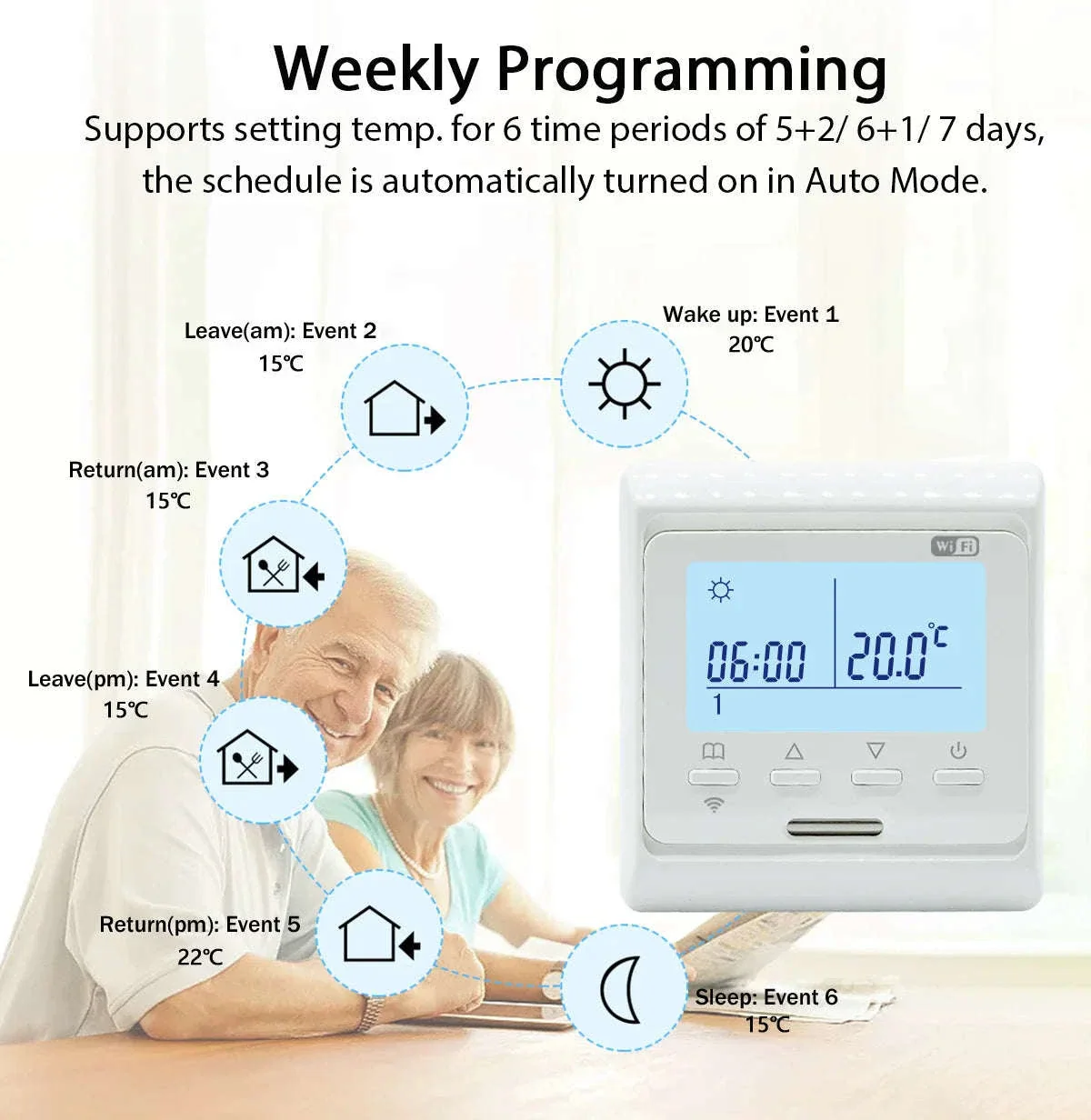 Smart WiFi Underfloor Heating Thermostat for Easy Heat Control - Image 4