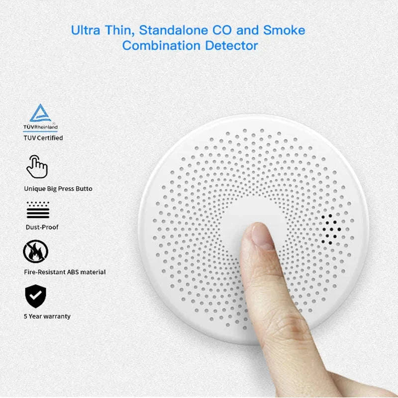 2-in-1 WiFi Tuya Smart CO and Smoke Detector Alarm - Image 21
