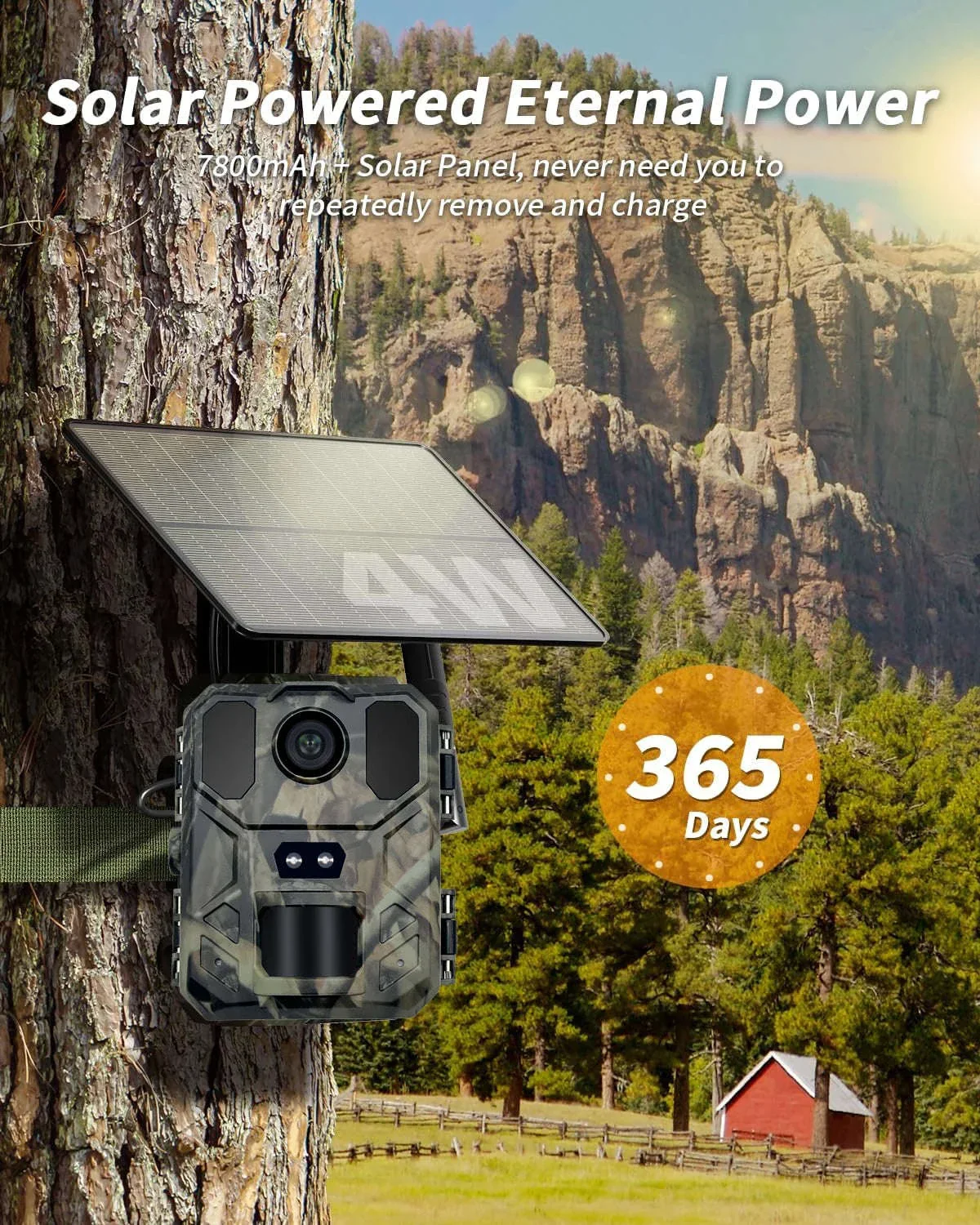 4G Solar Trail Camera with 30MP 2K Live Feed and Night Vision - Image 11