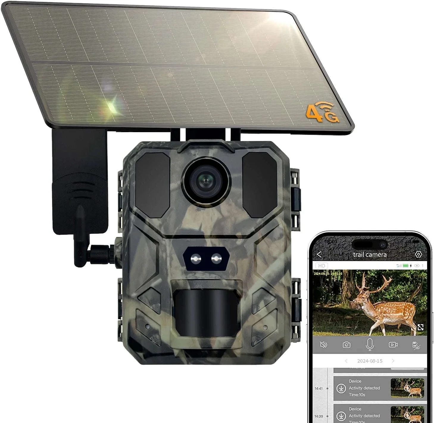 4G Solar Trail Camera with 30MP 2K Live Feed and Night Vision - Image 8