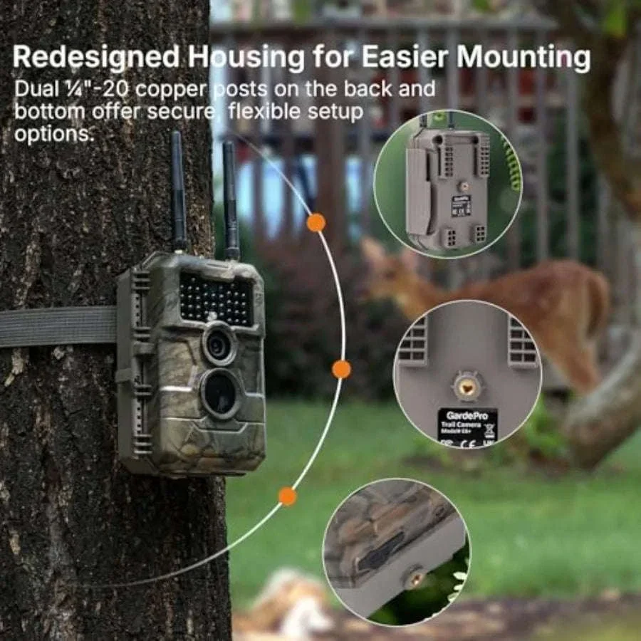 E6+ WiFi Wildlife Trail Camera, 64MP, 165 ft Range - Image 11