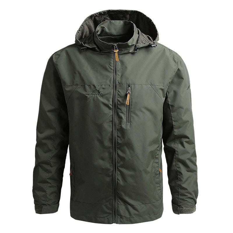 Men's Waterproof Tactical Jacket with Detachable Hood - Image 21