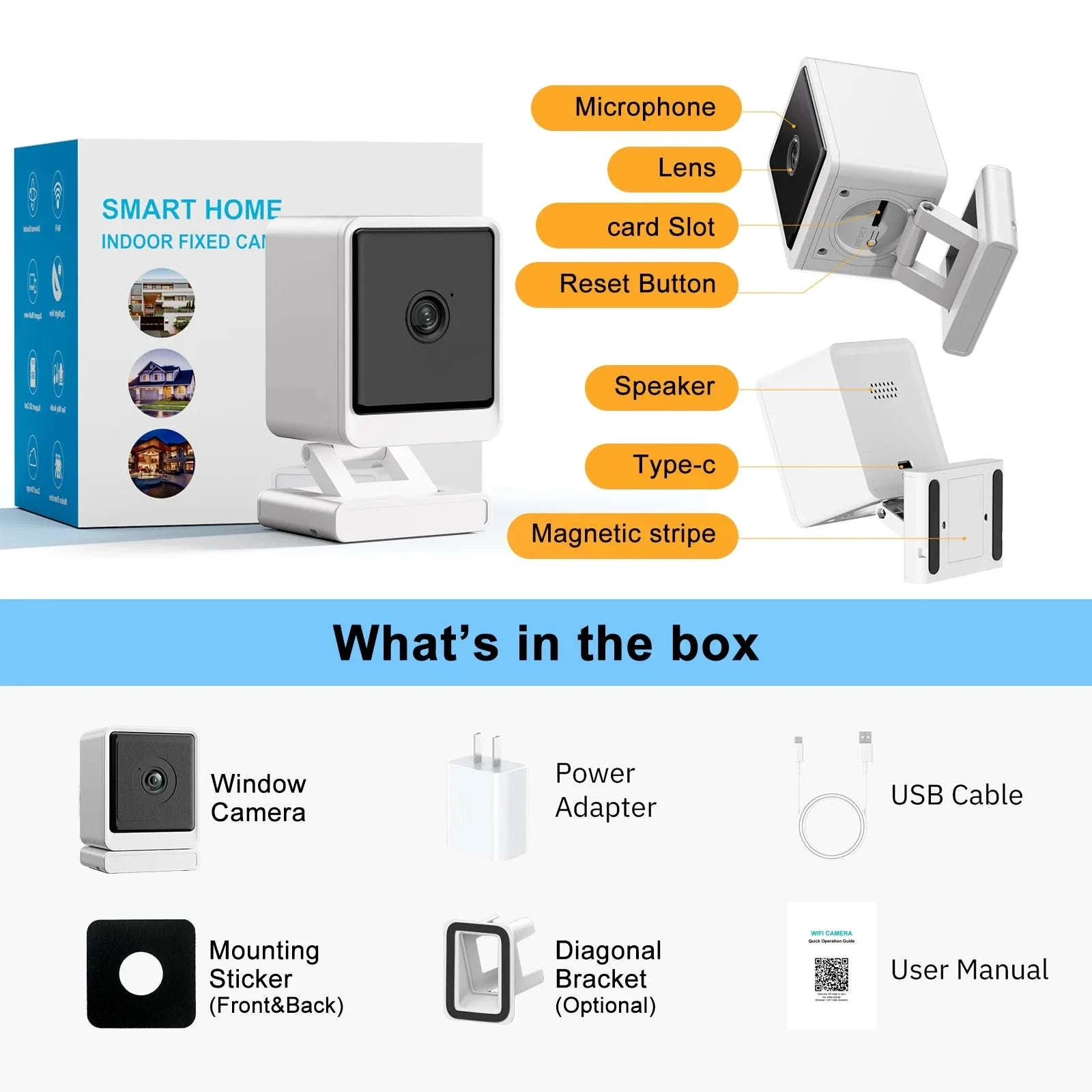 1080P Indoor Window Security Camera with 2-Way Audio - Image 4