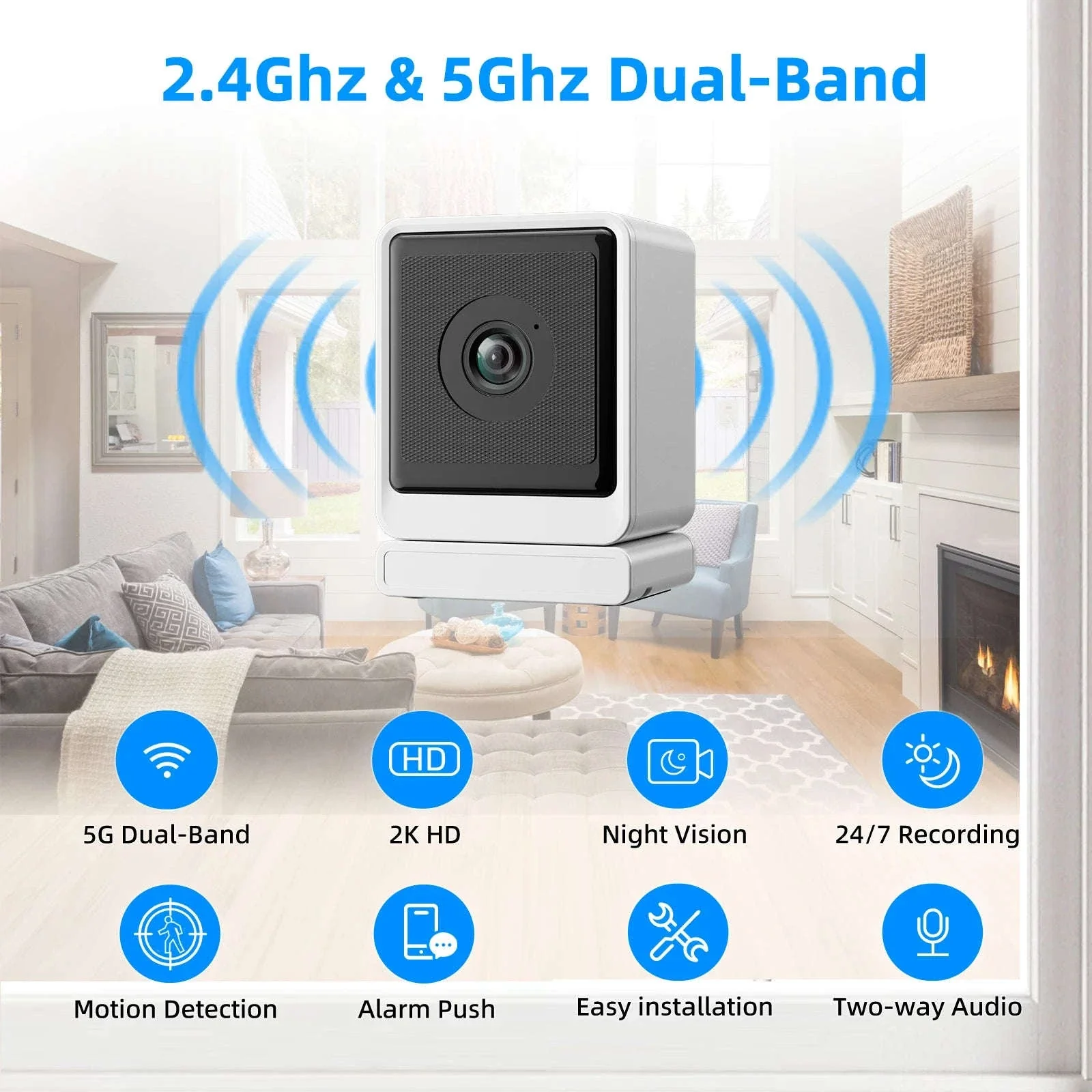1080P Indoor Window Security Camera with 2-Way Audio - Image 8