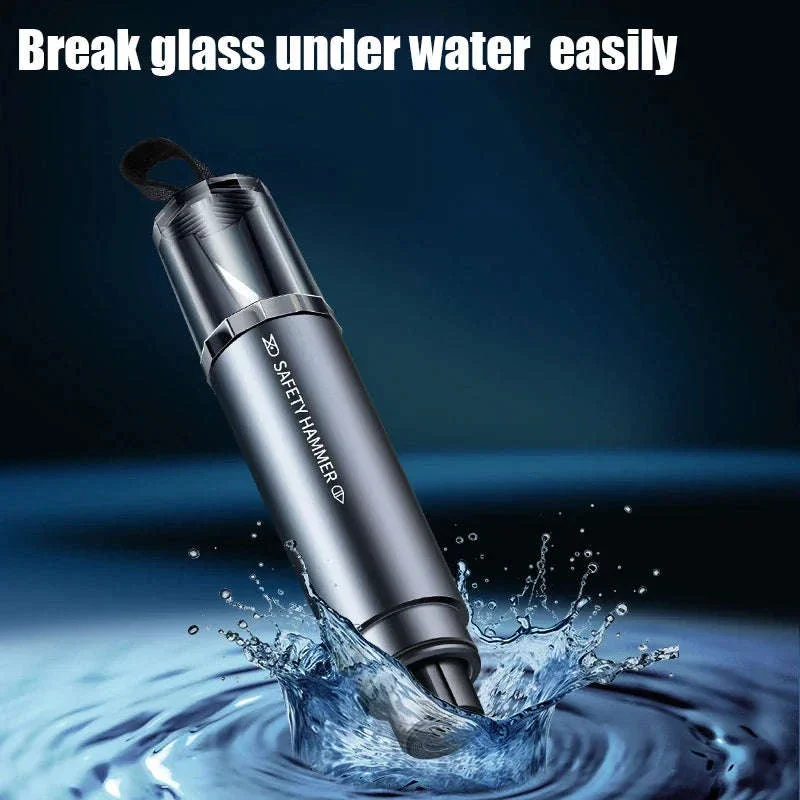 2-in-1 Car Emergency Window Breaker and Seat Belt Cutter with Base - Image 4